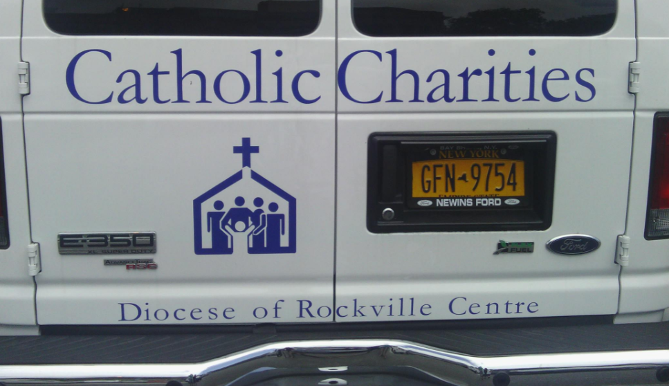 police van - Catholic Charities B350 New Yches Gfn9754 Newins Ford Diocese of Rockville Centre